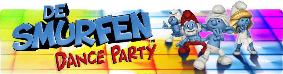 Banner De Smurfen Dance Party