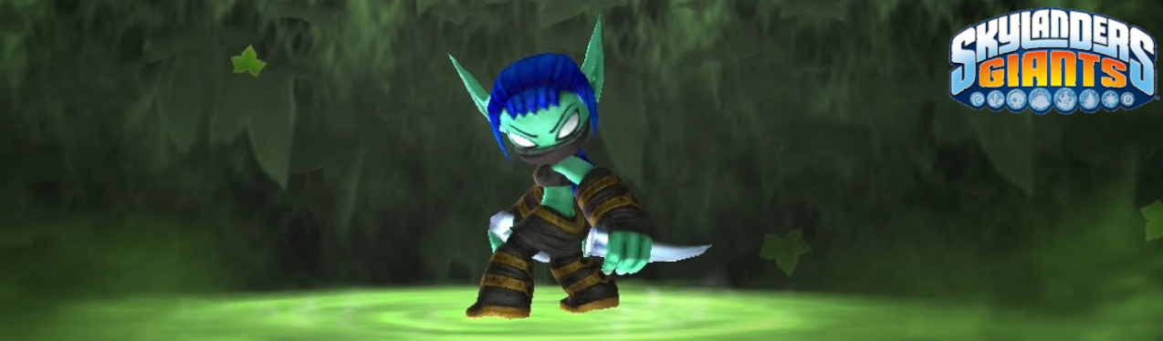 Banner Skylanders Giants Character - Stealth Elf