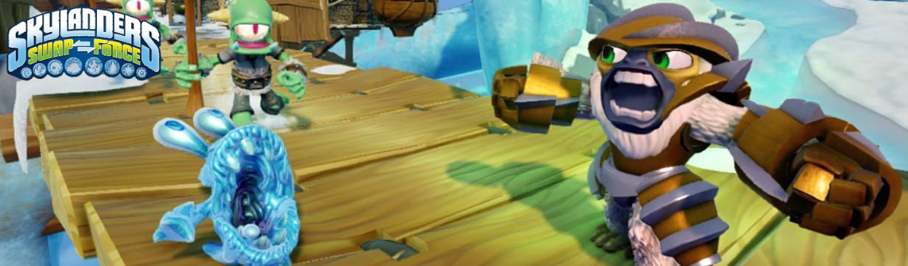 Banner Skylanders Swap Force Character - Grilla Drilla