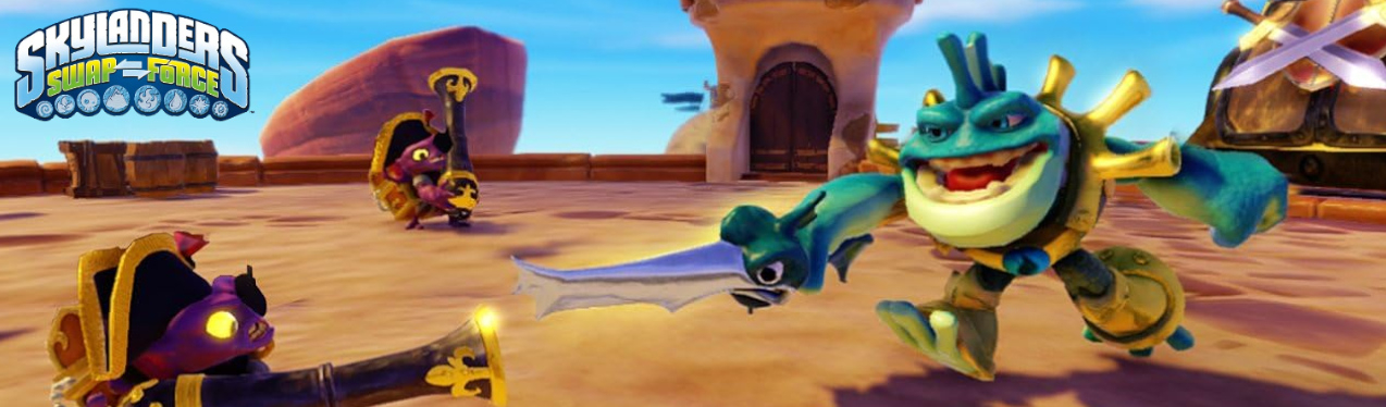 Banner Skylanders Swap Force Character - Riptide