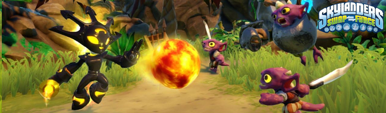 Banner Skylanders Swap Force Character - Smolderdash