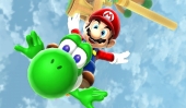 In zijn normale groene vorm kan Yoshi, zoals altijd, vijandjes opeten.