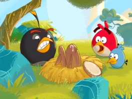 Help jij de "Angry Birds" hun eieren terug te krijgen?