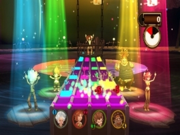 Er is een groot aantal minigames: zo is er ook plek voor Guitar Hero-fans!