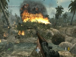 Flamethrowers are also playable in Call of Duty 5