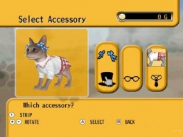 Customize how your cat looks with items like hats, glasses, or a tie!