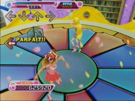 Una combinación de "<a href = https://www.mariowii.nl/wii_zoeken.php?search=dance%20dance%20revolution>Dance Dance Revolution</a>" y "Winx"; ¿bailar con hadas?