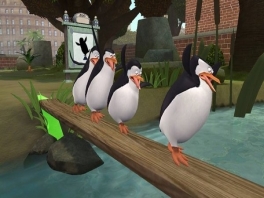 Speel als Skipper, Kowalski, Junior en Rico.