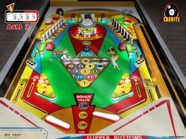 Neste jogo de pinball, há uma boa variedade de máquinas!