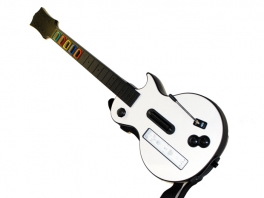 Become a rockstar with the Guitar Hero guitar.