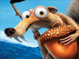 El ya conocido Scrat es el protagonista de este juego.