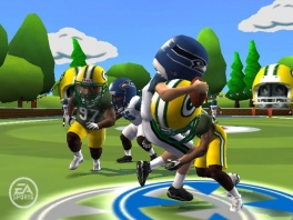 Play as all NFL teams in various modes, like this one, with small funny players!