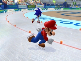 Brrr, il fait froid Mario ! Mets une écharpe sinon tu risques de perdre !