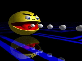 Elke minigame speel je als hetzelfde personage: <a href = https://www.mario64.nl/Nintendo64_Namco_Museum_USA.htm>Pacman</a>