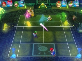 Típico juego de Mario con todos esos colores brillantes y llamativos.