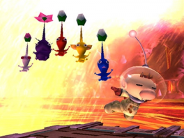 Arte espectacular con todos los <a href = https://www.mariocube.nl/GameCube_Spelinfo.php?Nintendo=Pikmin>Pikmin</a>.