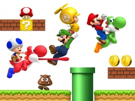 Heutzutage darf <a href = https://www.mario64.nl/Nintendo64_Yoshis_Story.htm>Yoshi</a> in Super Mario Bros. nicht fehlen!