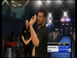 van Barneveld, Taylor, and Wade; all dart icons are present