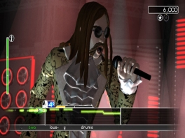 Kijk hoe stoer hij is!... o, je kan zingen in Rockband 3 zoals in <a href = https://www.mariowii.nl/wii_spel_info.php?Nintendo=We_Sing>We Sing</a>.