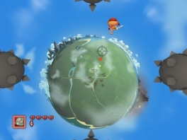 Wauw, planeten net als in <a href = https://www.mariowii.nl/wii_spel_info.php?Nintendo=Super_Mario_Galaxy>Super Mario Galaxy</a>!