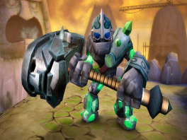 Here you see Crusher, with his gigantic hammer and indestructible stone body, crushing his enemies!