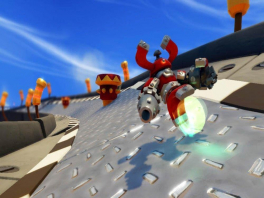 Met supersnelle reflexen racet Magna Charge over Skylands!