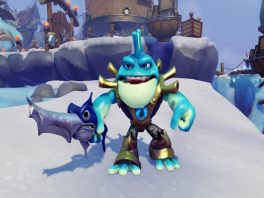 Hier zie je Riptide, met zijn zeewaardige wapens en krachtige wateraanvallen, is hij een geduchte Skylander!