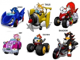 Hvem kan du tage? Tails, Shadow, Amy eller Eggman.