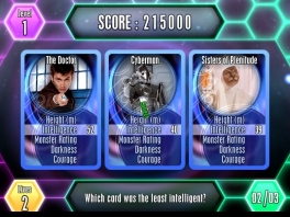 Speel het spel met bekende karakters zoals de cybermen, de daleks en captain Jack.