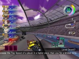 Race (à la <a href = https://www.mariowii.nl/wii_spel_info.php?Nintendo=Mario_Kart_Wii>Mario Kart</a>) met maximaal acht personages tegelijk